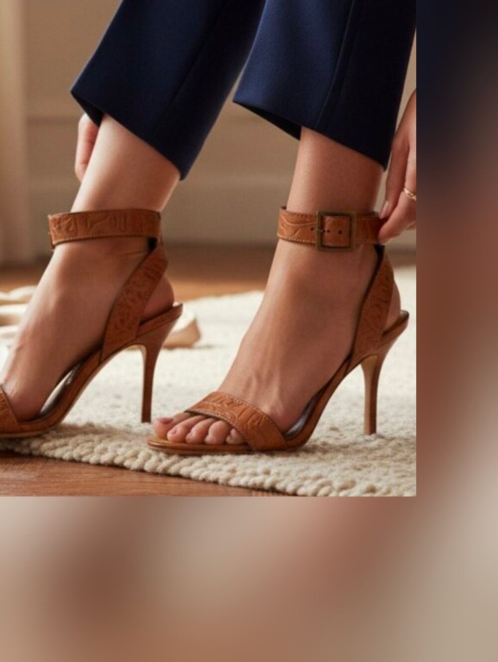Manolos Women's Ankle-Strap Stiletto Sandals